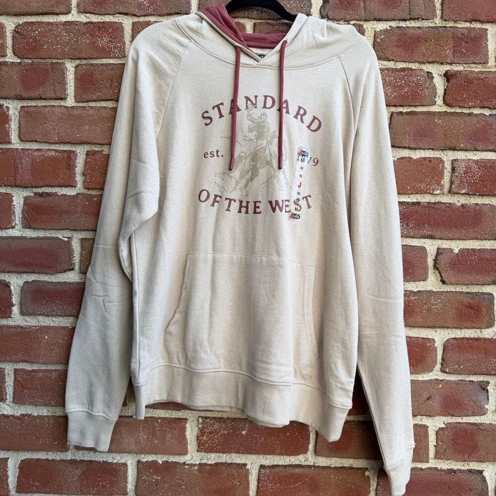 Justin Boots Standard Of The West Hoodie Western sweatshirt Mens Medium  New
